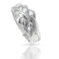 925 Sterling Silberring - Puzzle-Ring/4 Ringe in einem