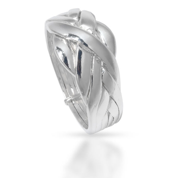 925 Sterling silver ring - 6 rings puzzle ring