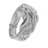 925 Sterling Silberring - 6 Ringe Puzzle-Ring 50 (15,9 Ø) 5,3 US