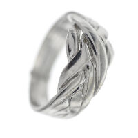 925 Sterling silver ring - 6 rings puzzle ring 56 (17,8 Ø) 7,6 US