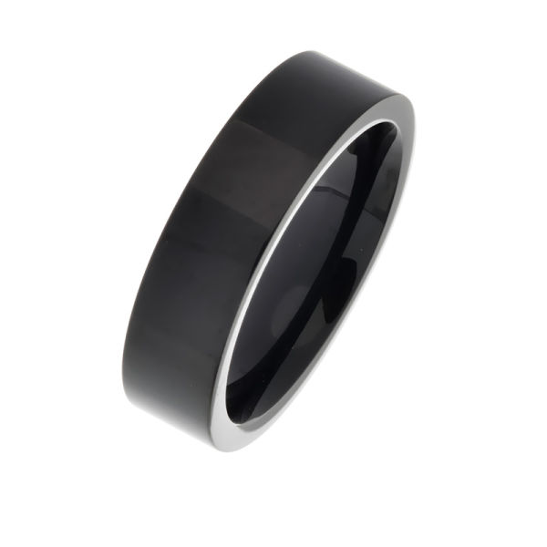 Edelstahlring - 5 mm mit schwarzer PVD-Beschichtung 60 (19,1 Ø) 09 US
