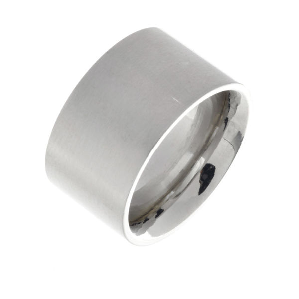Edelstahlring - 12 mm mattiert 64 (20,4 Ø) 10 US