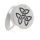 Stainless Steel Signet Ring - Celtic Knot (Trinity) -...