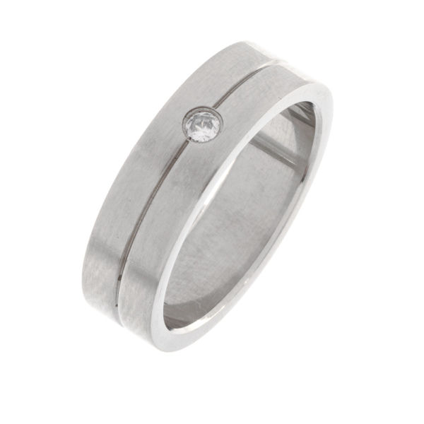 Edelstahlring/Stein 52 (16,6 Ø) 6,1 US