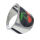 Stainless steel ring - rockabilly double cherry - 66