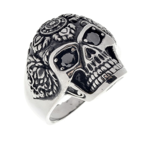 Edelstahlring/Totenkopf 13