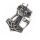 Stainless steel ring - Thors hammer with skull - 57 (18,1 Ø) 08 US