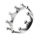 925 Sterling silver ring - crown 60 (19,1 Ø) 9,1 US