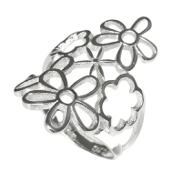 925 Sterling Silberring - Flora