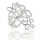 925 Sterling Silberring - Flora