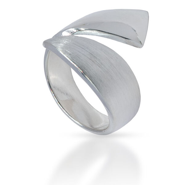 925 Sterling Silberring - "Elisabeth" Spirale offen 64 (20,4 Ø) 10,7 US