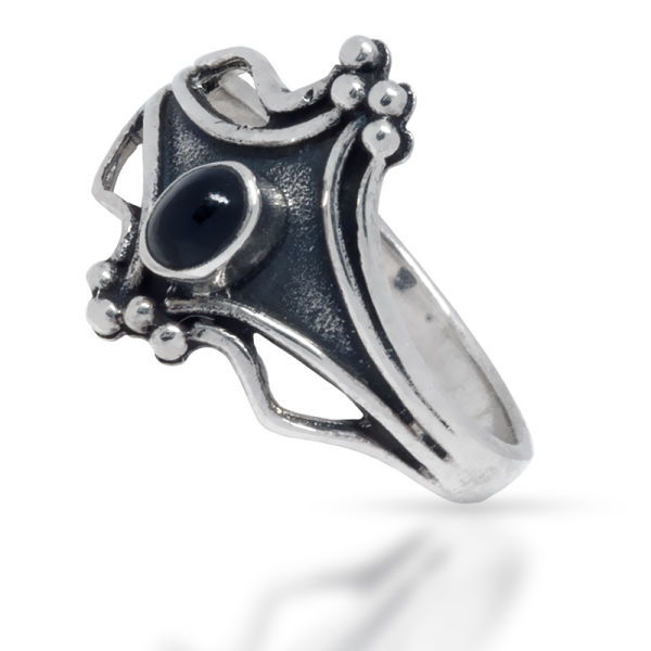 925 Sterling silver ring - onyx