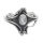 925 Sterling Silver Ring with Real Stones - Perlmutt - 60 (19,1 Ø) 09 US