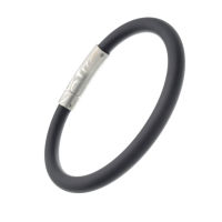 Vinylarmband mit Edelstahlverschluss - 21 cm