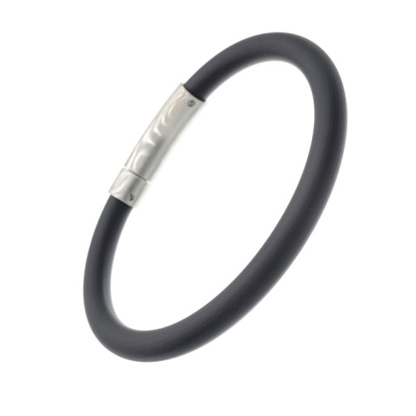 Vinylarmband mit Edelstahlverschluss - 23 cm