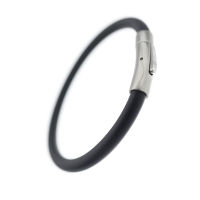 Vinylarmband mit Edelstahlverschluss - 23 cm