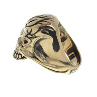 Bronze ring - Flame skull 56 (17,8 Ø) 7,6 US
