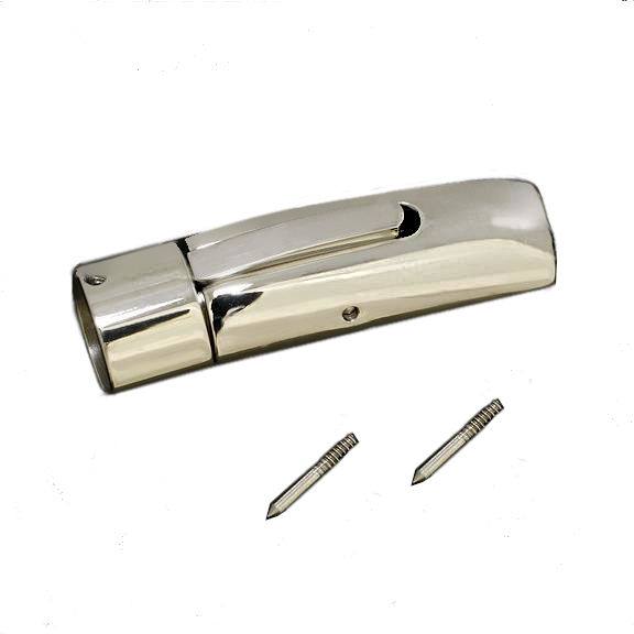 Edelstahl Druckverschluss - Poliert 3 mm