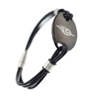 Lederarmband mit Edelstahlverschluss 22cm