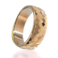 Tungsten ring - faceted cut