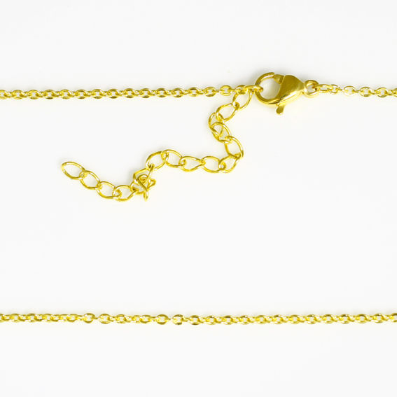 1 mm anchor chain - PVD-Gold 40 cm