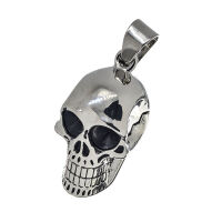 Stainless steel pendant – skull with spikes