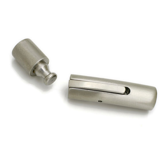 Edelstahl Druckverschluss - Mattiert 3 mm-Stahl