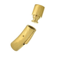Edelstahl Druckverschluss - Mattiert 6 mm-PVD-Gold