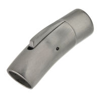 Edelstahl Druckverschluss - Mattiert 8 mm-Stahl