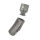 Edelstahl Druckverschluss - Mattiert 8 mm-Stahl