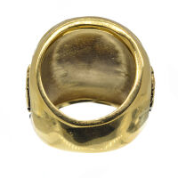 Stainless Steel Ring - Anchor PVD Gold-65 (20.7 Ø) 11 US