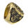 Stainless Steel Ring - Anchor PVD Gold-65 (20.7 Ø) 11 US