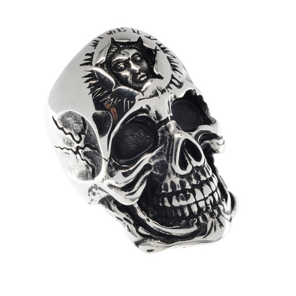Edelstahlring/Totenkopf 65 (20,7 Ø) 11 US