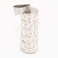 Stainless Steel Pendant with Cylinder and Stone...