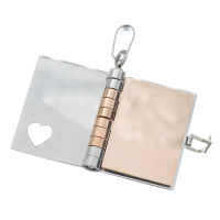 Stainless Steel Pendant - Diary with engravable Pages - Bicolor (Steel/PVD-Rosegold)