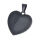 Stainless steel pendant heart shape PVD-Black