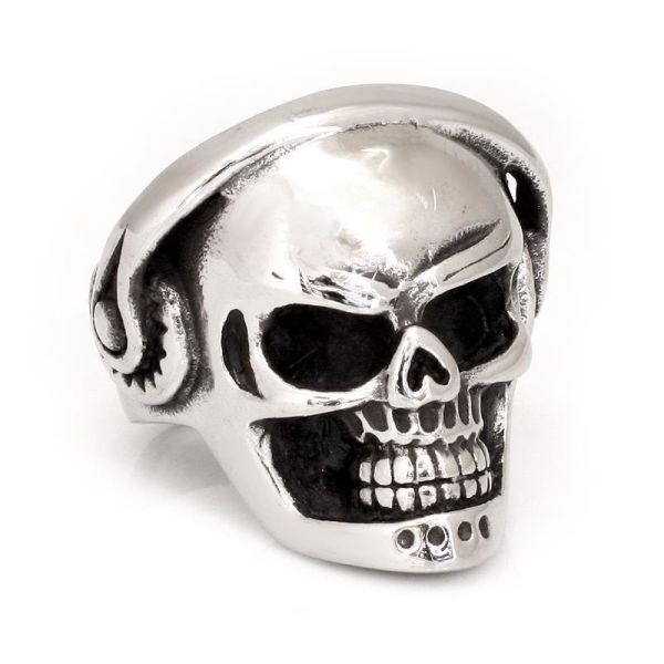 Edelstahlring/Totenkopf 65 (20,7 Ø) 11,0 US