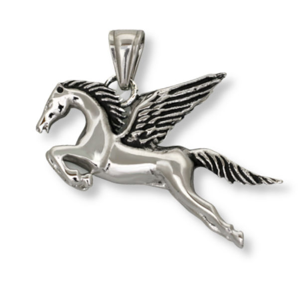 Edelstahlanhänger - Pegasus - Pferd mit Flügeln