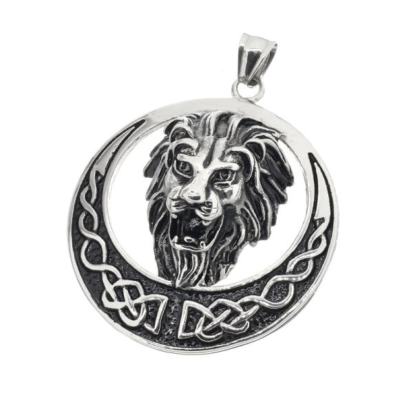 Stainless steel pendant - Lion
