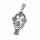 Stainless Steel Pendant – Celtic Cross with Heart and Crown