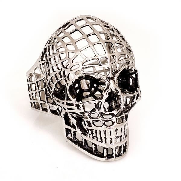 Edelstahlring/Totenkopf/Stahl