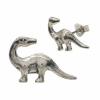 Silver Ear Studs - Dinosaur