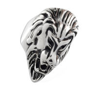 stainless steel ring lion head