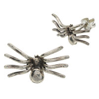 Silver Stud Earrings - Spider