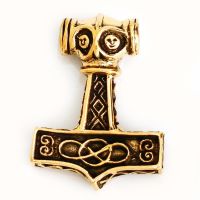 Bronzeanhänger - Thors Hammer "Marvel"