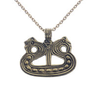 Bronze Pendant - Viking Ship - 26 mm