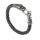 Lederarmband Edelstahlverschluss - Drachenkopf + Schwanz 21 cm