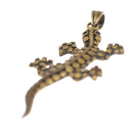Bronzeanhänger - Eidechse / Gecko