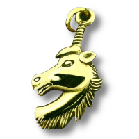 Bronzeanhänger - Pferdekopf