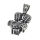 Edelstahlanhänger - Motorrad Motorblock 19mm